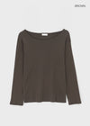 Jegle Basic Loose Fit Long Sleeve T-shirt