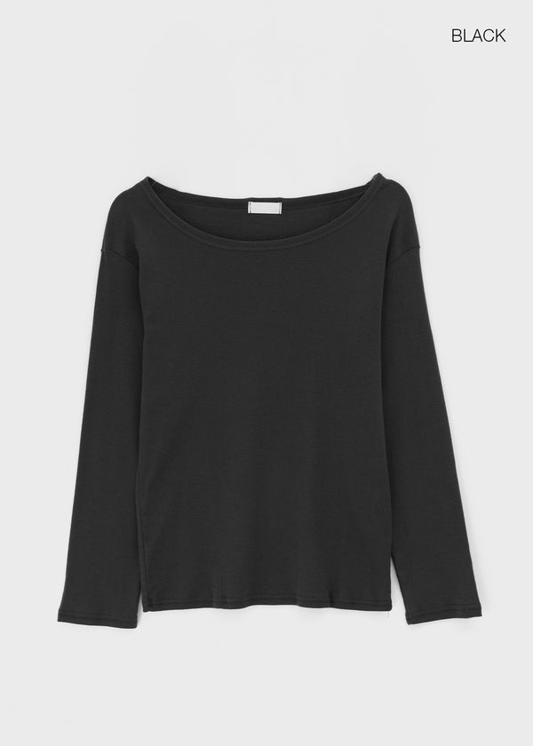 Jegle Basic Loose Fit Long Sleeve T-shirt