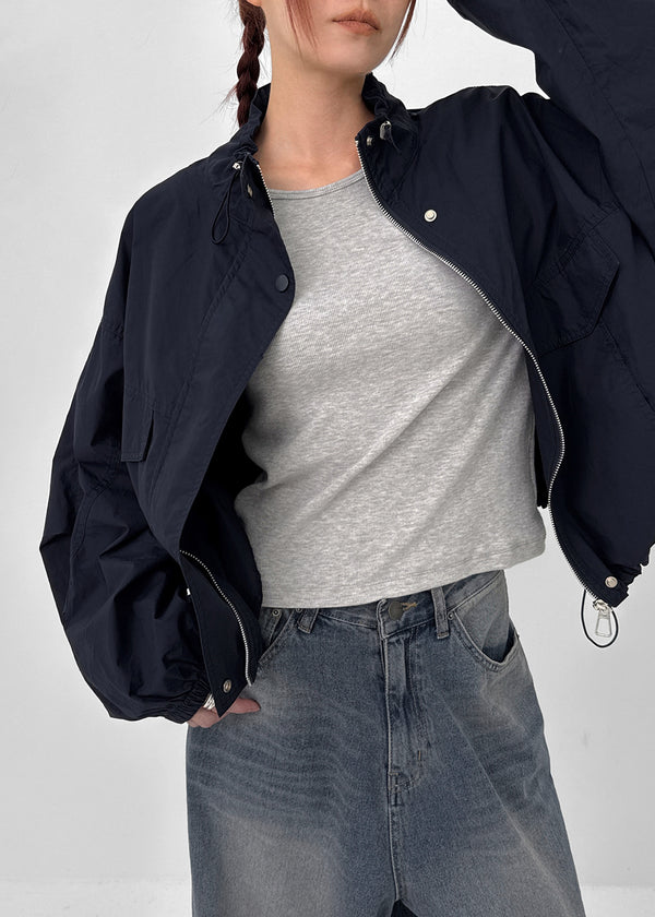 Long Show Wide Semi-balloon Denim Pants