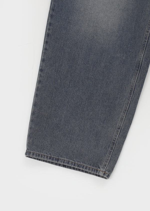 Long Show Wide Semi-balloon Denim Pants