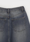 Long Show Wide Semi-balloon Denim Pants