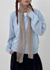 Roruto Striped Scarf (100% Linen)