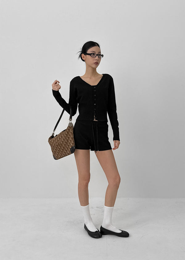 Ribbed Cotton-Spandex Crew Socks