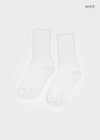 Ribbed Cotton-Spandex Crew Socks