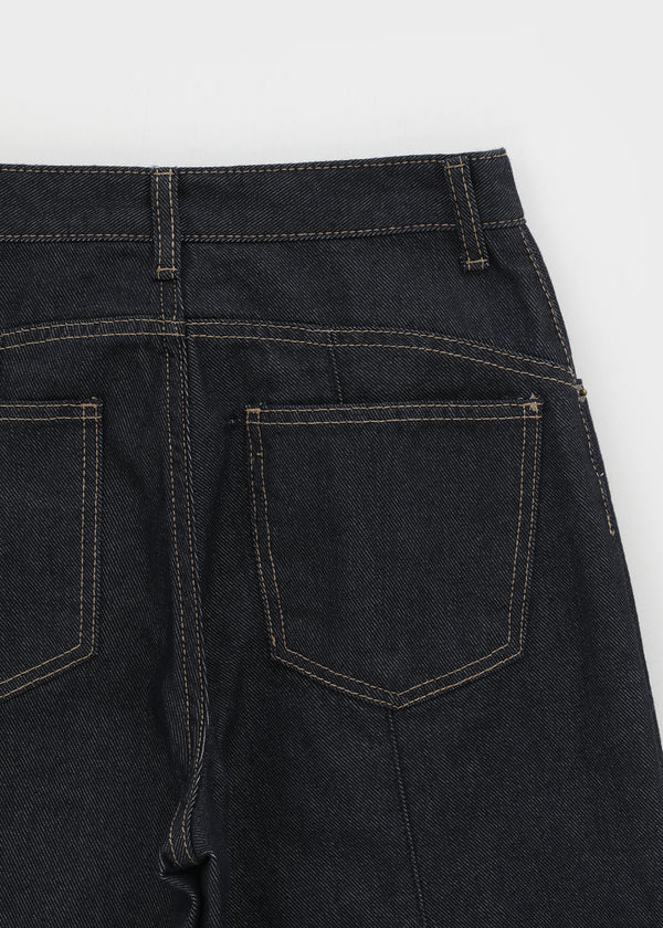 Deansi Non-fade Raw Balloon Denim Pants