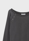 Firrell Snap Button Waffle Long Sleeve T-shirt