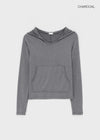 Ppoia U-Neck Long Sleeve Hoodie