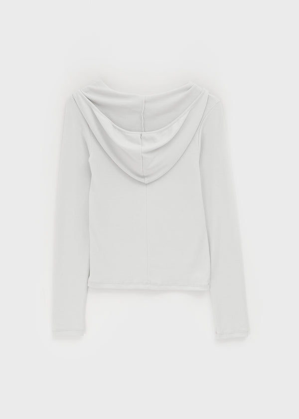 Ppoia U-Neck Long Sleeve Hoodie