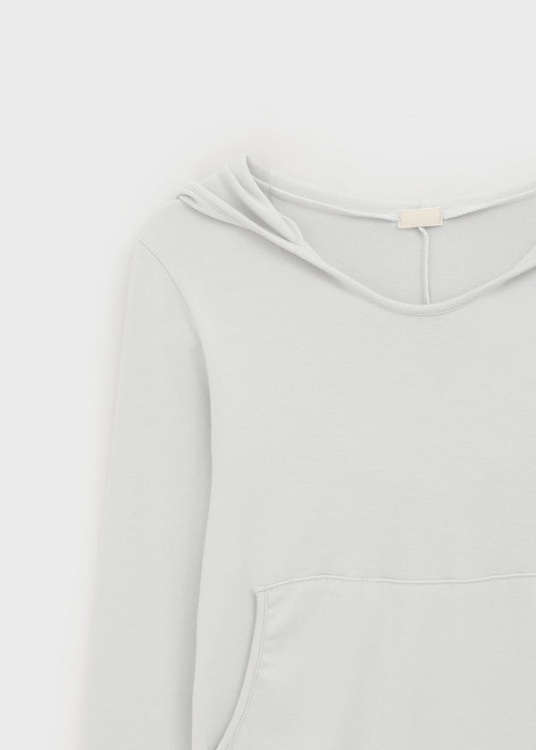 Ppoia U-Neck Long Sleeve Hoodie
