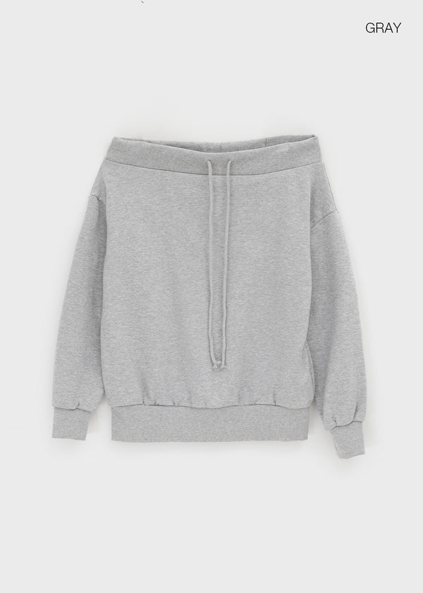 Lecha Strap Off-shoulder Man-to-man