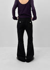 Klung Back Pocket Bootcut Cotton Pants