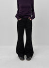 Klung Back Pocket Bootcut Cotton Pants