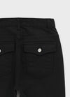 Klung Back Pocket Bootcut Cotton Pants
