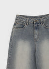 Oladi Washed Wide Bootcut Denim Pants