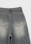 Oladi Washed Wide Bootcut Denim Pants