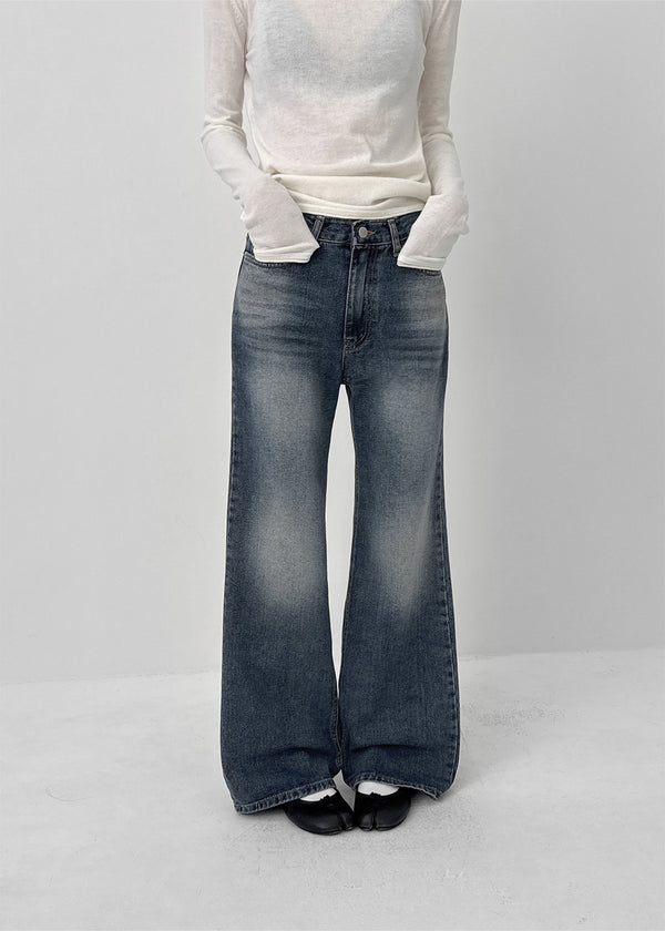 James Wide Bootcut Denim Pants