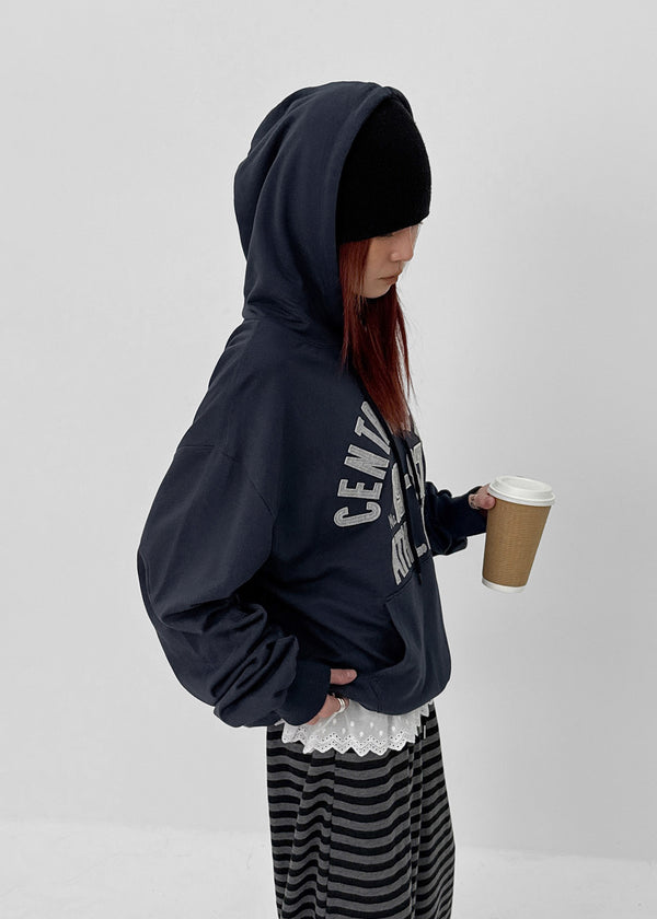 Disecil Loose Fit Patch Hoodie