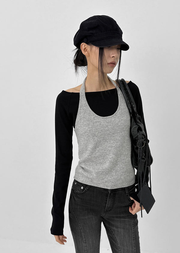 Paloi Knit Halter Sleeveless (100% Wool)