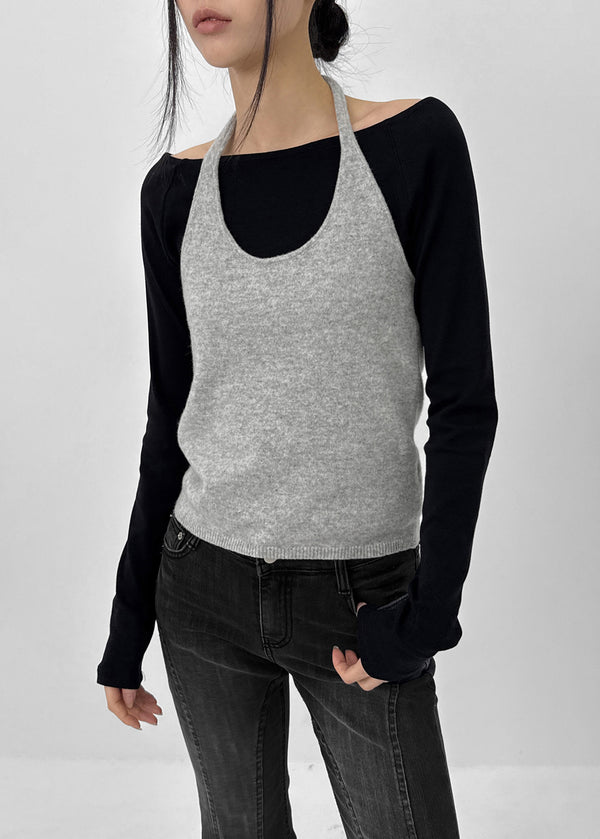 Paloi Knit Halter Sleeveless (100% Wool)