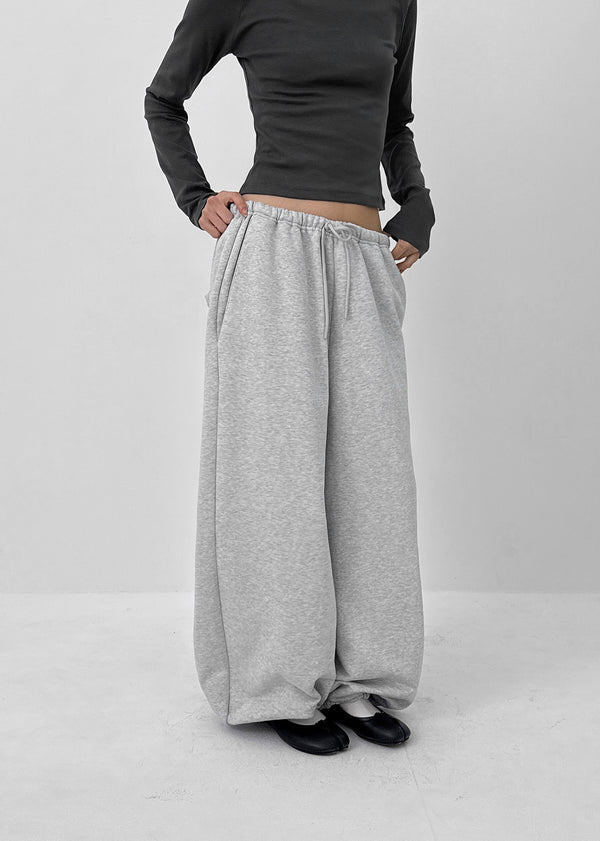 (UNISEX) Furry Overfit Jogger Banding Pants