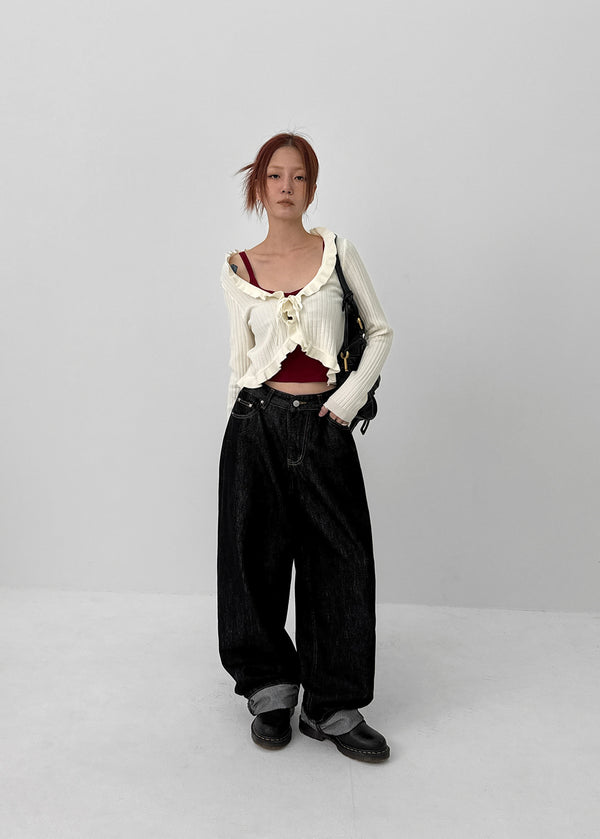 Toten Wave Strap Knit Cardigan