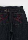 Kelube Bijo Raw Wide Denim Pants