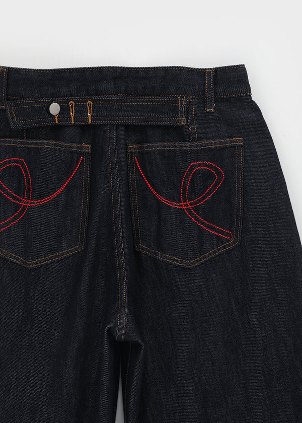 Kelube Bijo Raw Wide Denim Pants