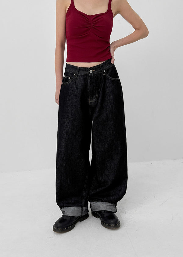 Kelube Bijo Raw Wide Denim Pants