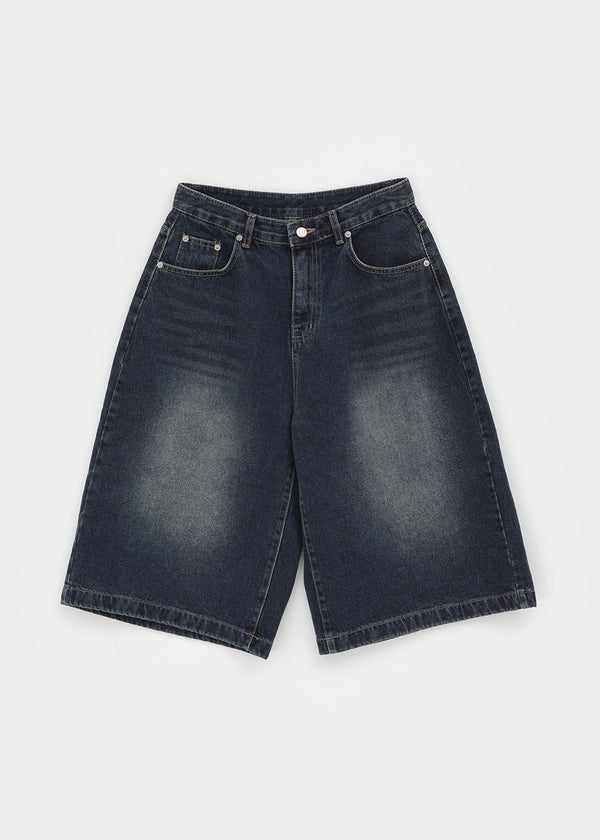 Deanjoy Washed Bermuda Denim Pants