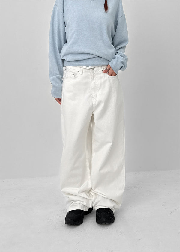 Potency Basic Wide Cotton Pants