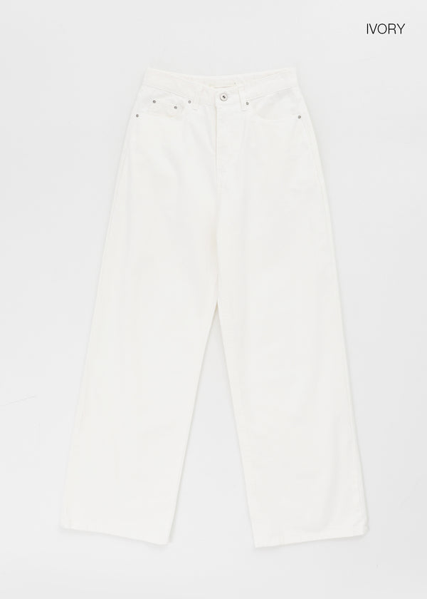Potency Basic Wide Cotton Pants