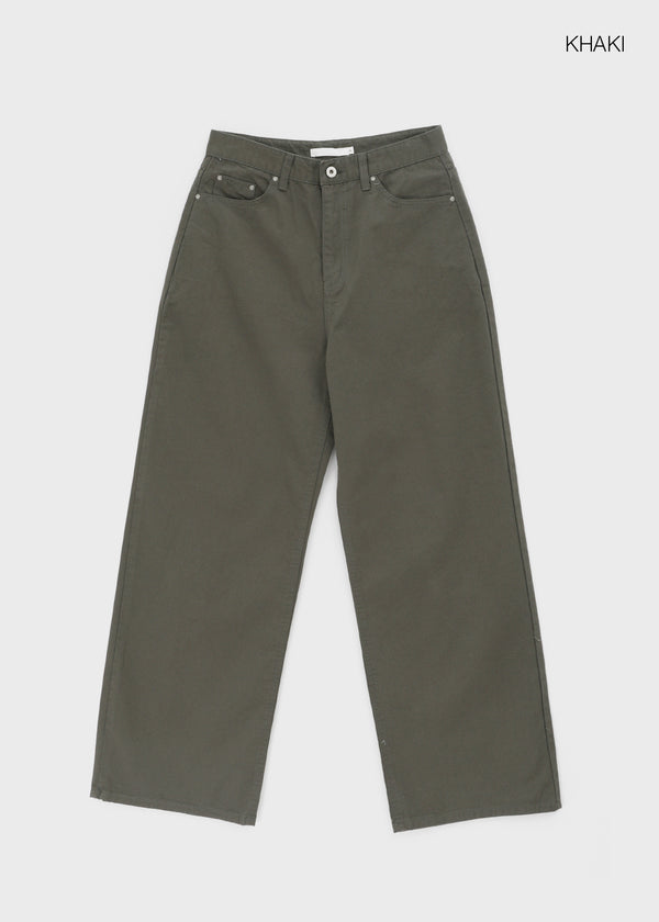 Potency Basic Wide Cotton Pants