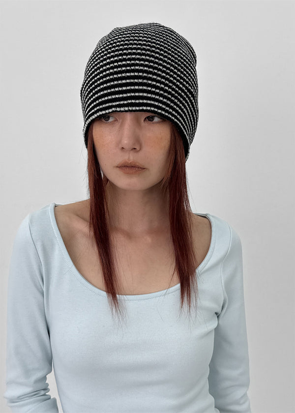 Isola Striped Knit Beanie