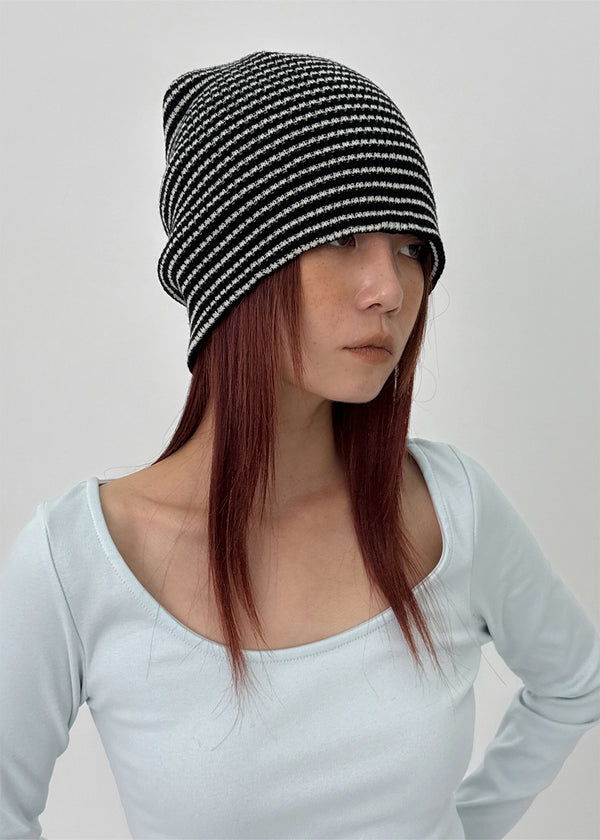 Isola Striped Knit Beanie