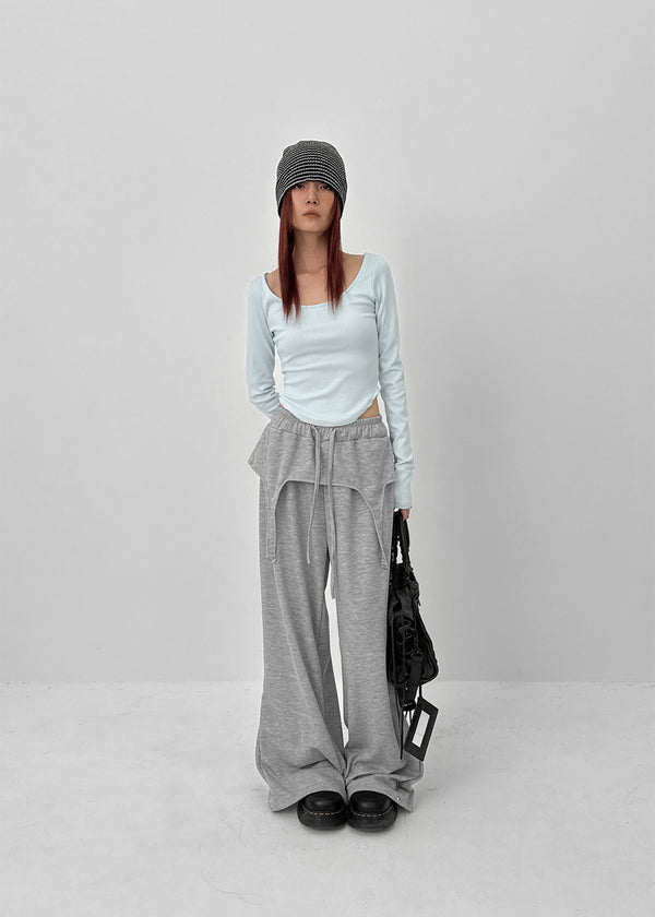 Benven Snap Button Layered Skirt Pants