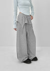 Benven Snap Button Layered Skirt Pants