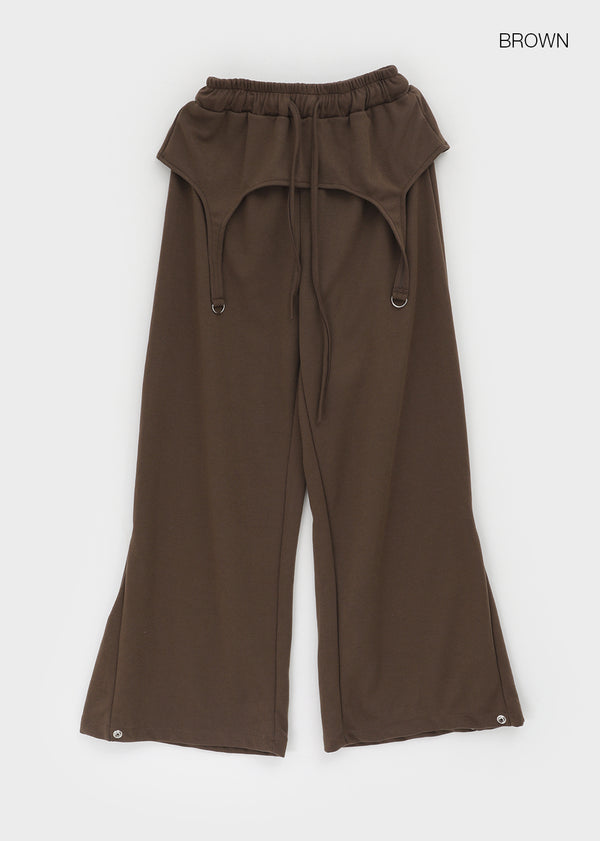 Benven Snap Button Layered Skirt Pants