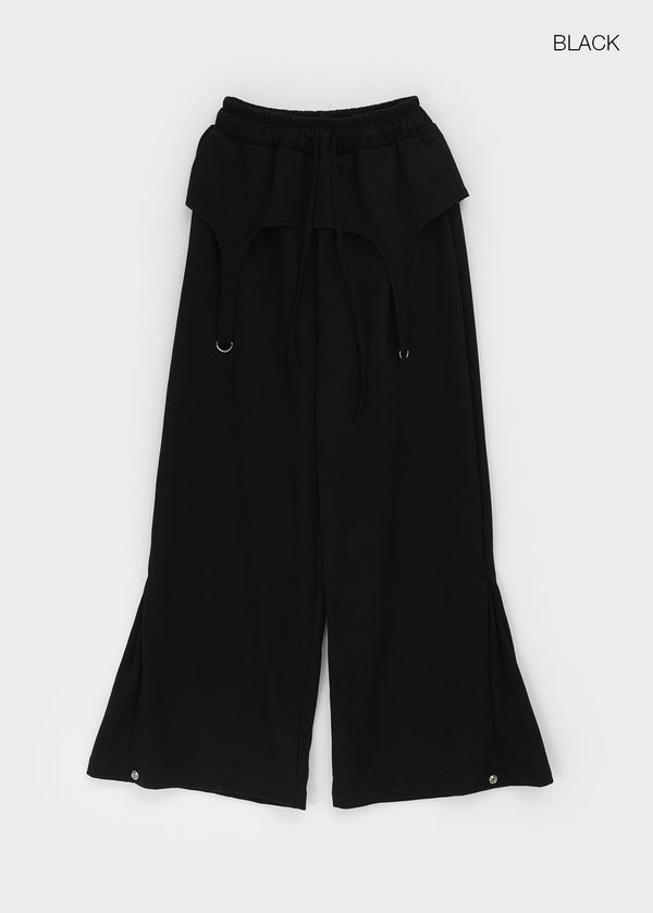 Benven Snap Button Layered Skirt Pants