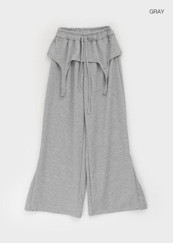 Benven Snap Button Layered Skirt Pants