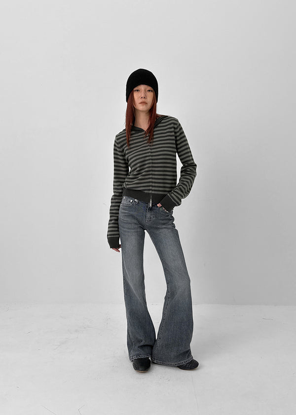 Tios Ribbon Bootcut Denim Pants