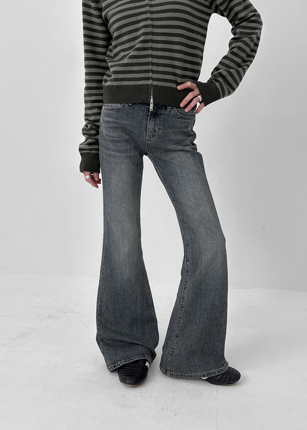 Tios Ribbon Bootcut Denim Pants