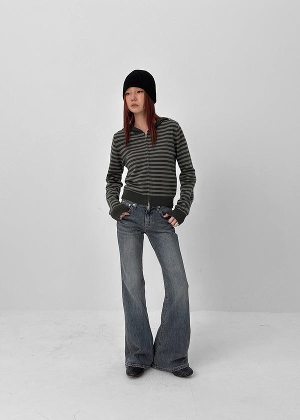 Tios Ribbon Bootcut Denim Pants