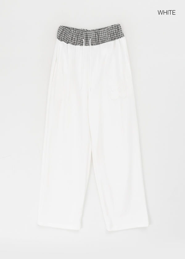 Otto Patch Check Color Block Banding Pants