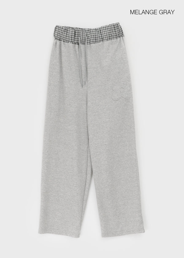 Otto Patch Check Color Block Banding Pants