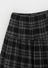 Enmic Banding Check Midi Skirt