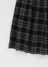 Enmic Banding Check Midi Skirt