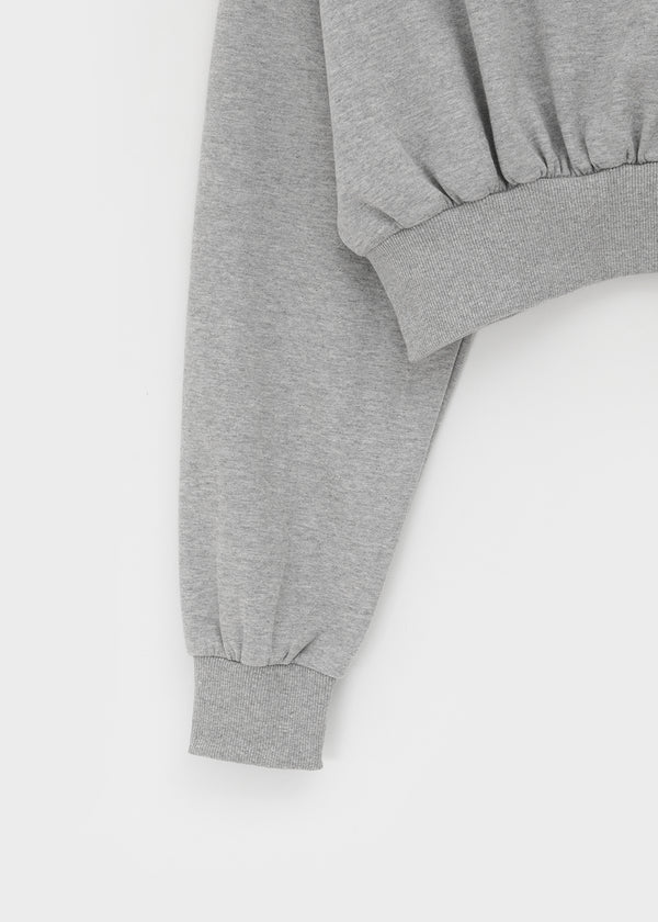 Eldito Off-shoulder Crop Man-to-man