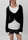 Toten Wave Strap Knit Cardigan