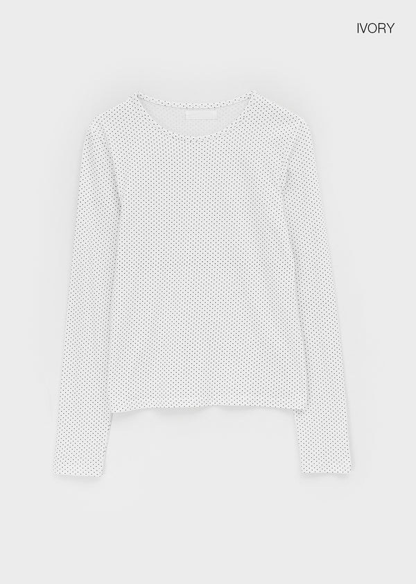 Loveable Basic Dot Long Sleeve T-shirt