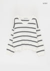 Tinda Stripe V-neck Knit